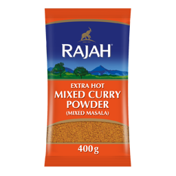 Show details for Rajah Extra Hot Mixed Curry 400g Picture of Rajah Extra Hot Mixed Curry 400g