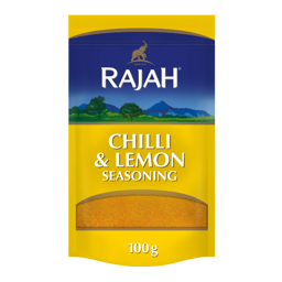 Show details for Rajah Chilli & Lemon Seasoning 100g Picture of Rajah Chilli & Lemon Seasoning 100g