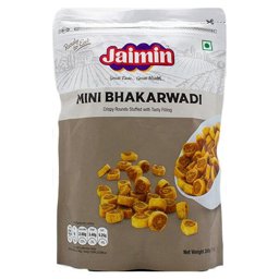Show details for Jaimin Mini Bhakarwadi 200g Picture of Jaimin Mini Bhakarwadi 200g