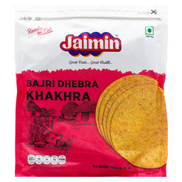 Show details for Jaimin Bajri Dhebra Khakhra 180g Picture of Jaimin Bajri Dhebra Khakhra 180g