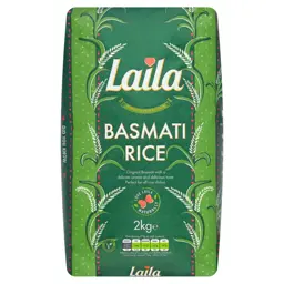 Show details for Laila Basmati Rice 2kg Picture of Laila Basmati Rice 2kg