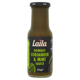Show details for Laila Bombay Coriander & Mint Sauce 210g Picture of Laila Bombay Coriander & Mint Sauce 210g