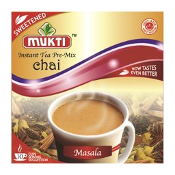 Show details for Mukti Chai Masala Tea Sweetened 10 Sachets Picture of Mukti Chai Masala Tea Sweetened 10 Sachets