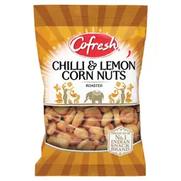 Show details for Cofresh Roasted Chilli & Lemon Corn Nuts 175g Picture of Cofresh Roasted Chilli & Lemon Corn Nuts 175g