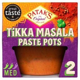 Show details for Patak's Tikka Masala Paste Pots 2 x 70g Picture of Patak's Tikka Masala Paste Pots 2 x 70g