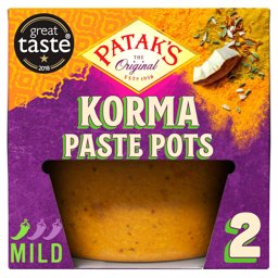 Show details for Patak's Korma Paste Pots 2 x 70g Picture of Patak's Korma Paste Pots 2 x 70g
