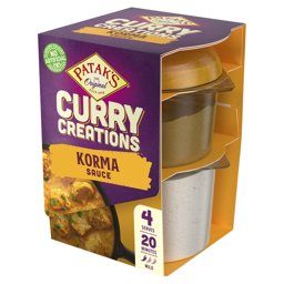 Show details for Patak's Korma Curry Creations Sauce Kit 160g Picture of Patak's Korma Curry Creations Sauce Kit 160g