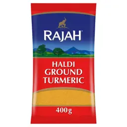 Show details for Rajah Haldi Turmeric Powder 400g Picture of Rajah Haldi Turmeric Powder 400g