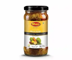 Show details for Shan Mixed Pickle (spicy vegetable in oil) 300g Picture of Shan Mixed Pickle (spicy vegetable in oil) 300g