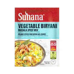 Show details for Suhana Vegetable Biryani Spice Mix 50g Picture of Suhana Vegetable Biryani Spice Mix 50g