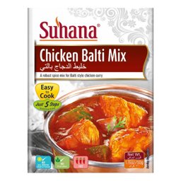 Show details for Suhana Chicken Balti Mix 50g Picture of Suhana Chicken Balti Mix 50g