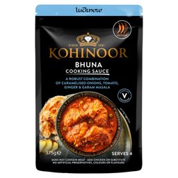 Show details for Kohinoor Lucknowi Adraki Bhuna Cooking Sauce 375g Picture of Kohinoor Lucknowi Adraki Bhuna Cooking Sauce 375g