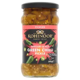Show details for Kohinoor Savoury & Hot Green Chilli Pickle 300g Picture of Kohinoor Savoury & Hot Green Chilli Pickle 300g