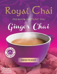Show details for Royal Chai Ginger Chai Sweetened 220g Picture of Royal Chai Ginger Chai Sweetened 220g