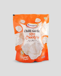 Show details for Maniarrs Chilli Garlic Rice Crackers 200g Picture of Maniarrs Chilli Garlic Rice Crackers 200g