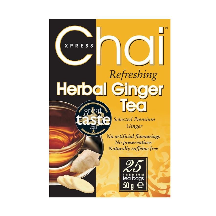 Picture of Chai Xpress Herbal Ginger 25 Tea Bags 50g