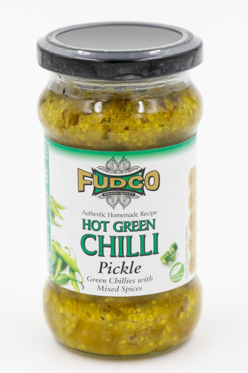 Picture of Fudco Hot Green Chilli Pickle 283g