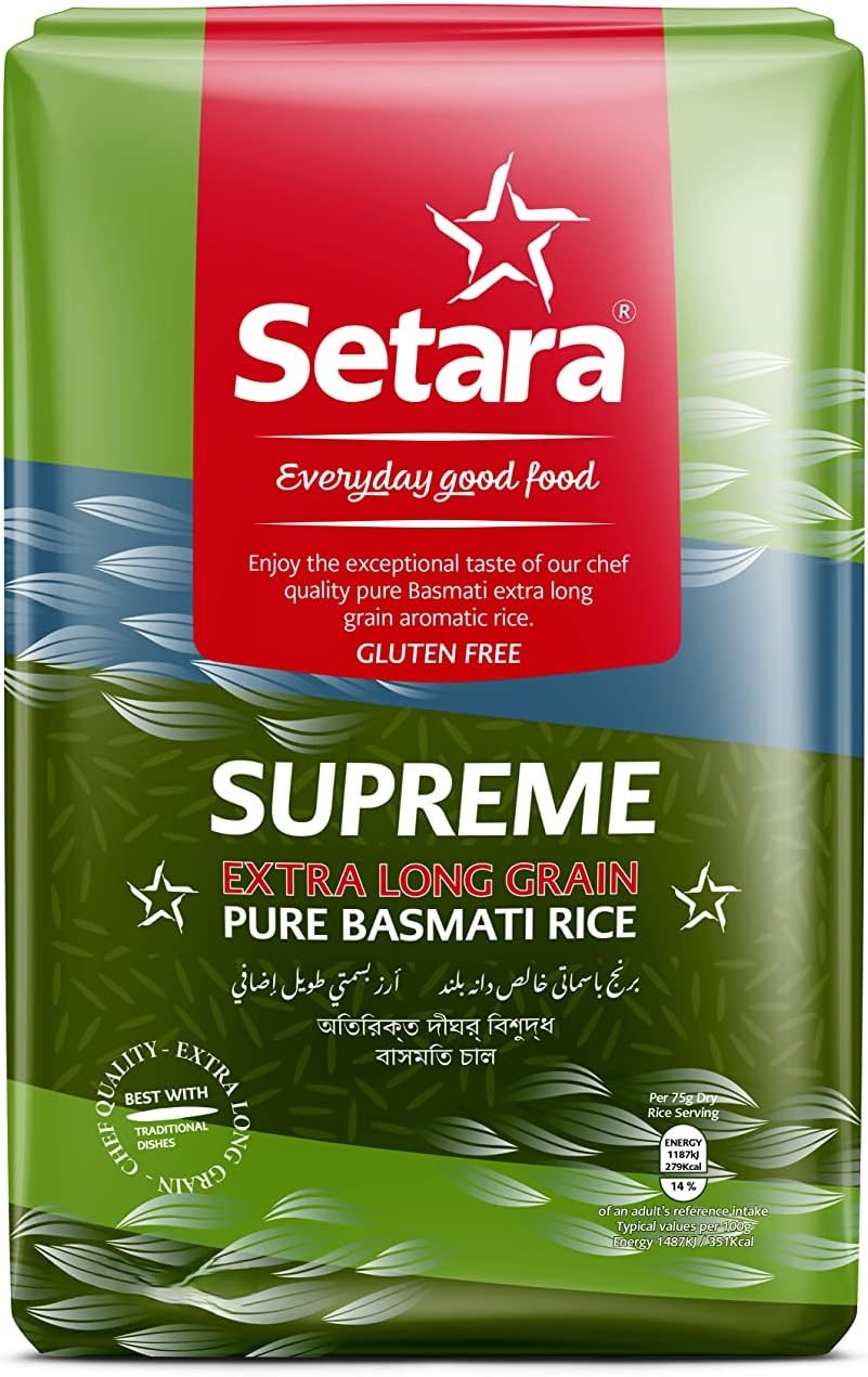 Picture of Setara Supreme Extra Long Basmati Rice 2Kg