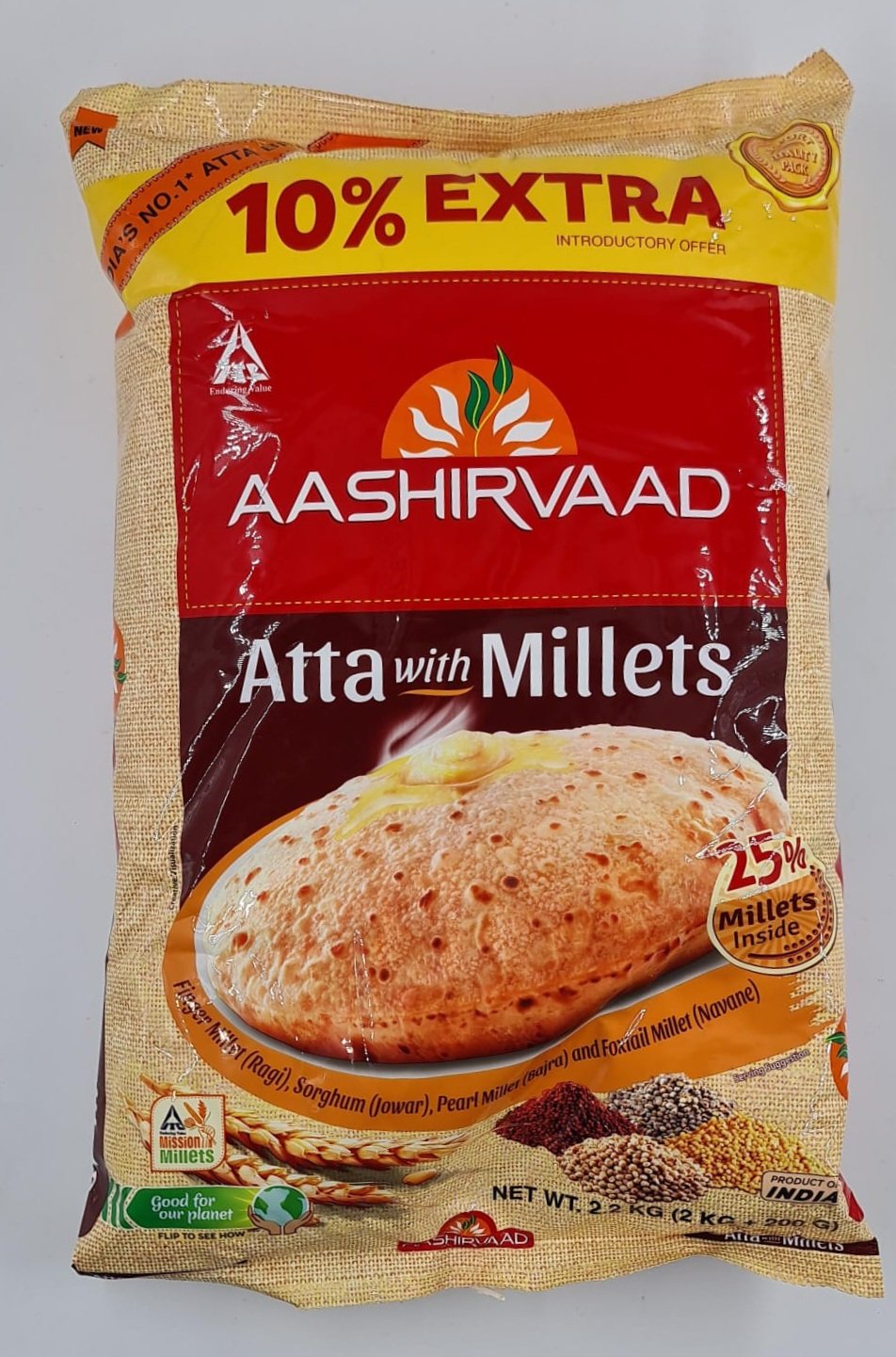 Picture of Aashirvaad Atta with Millets 2.2kg