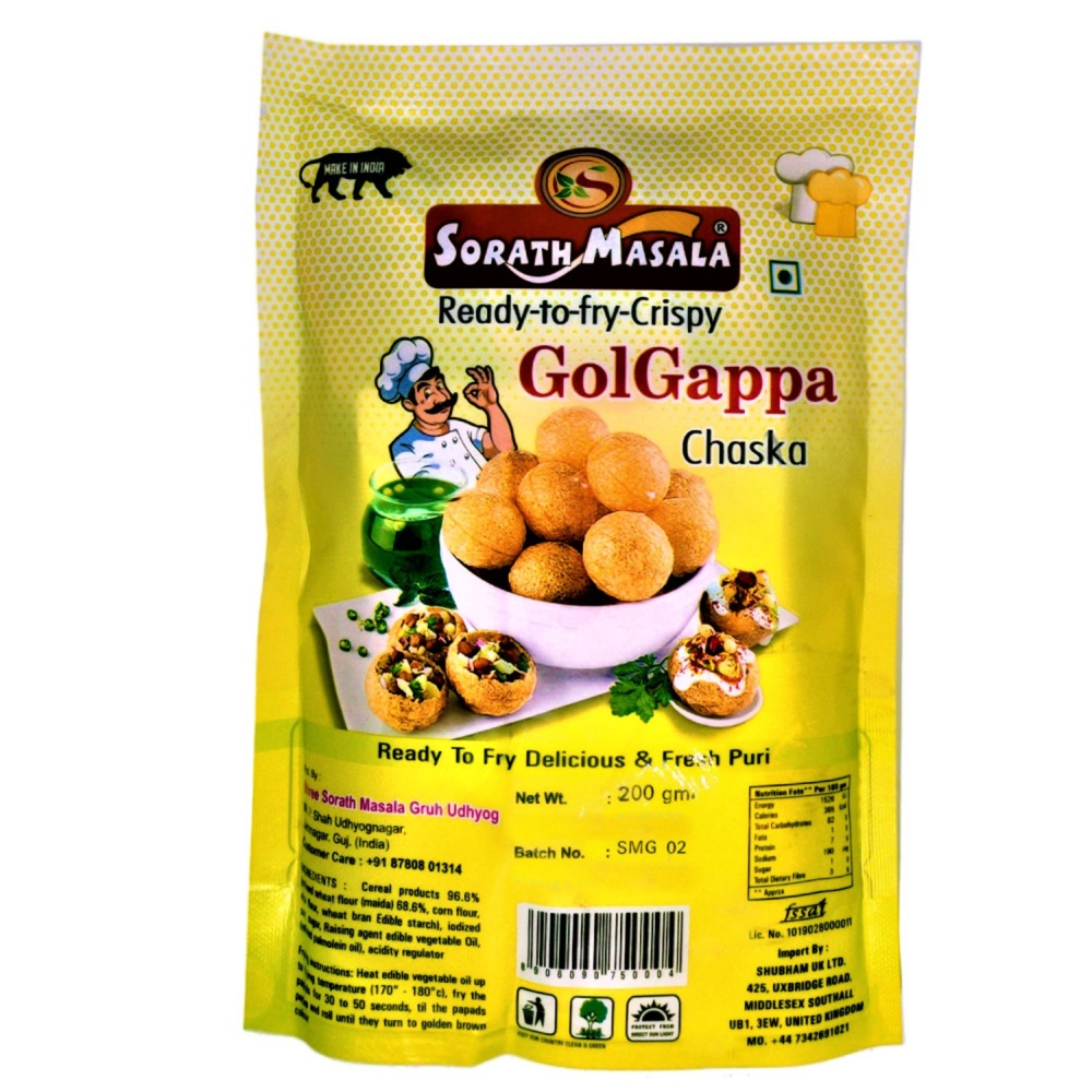 Picture of Sorath Masala Gol Gappa Ready To Fry 200g