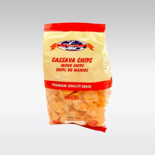 Picture of Purvi Cassava Chips Chilli 200g