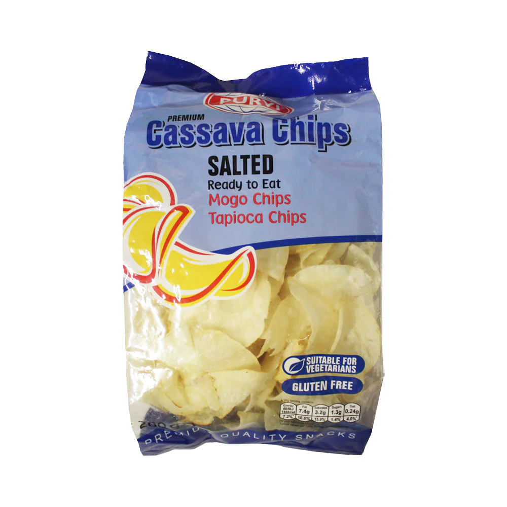 Picture of Purvi Cassava Chips Salted 200g