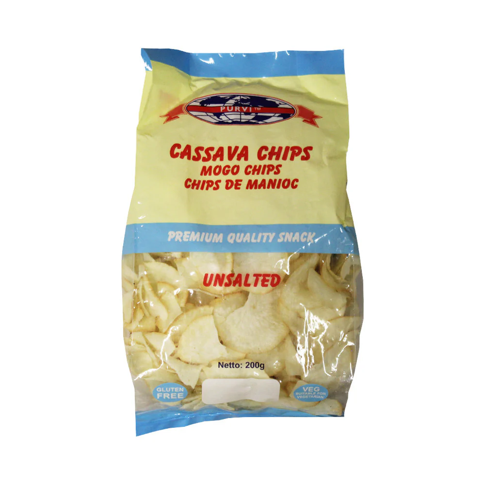 Picture of Purvi Cassava Chips Unsalted 200g