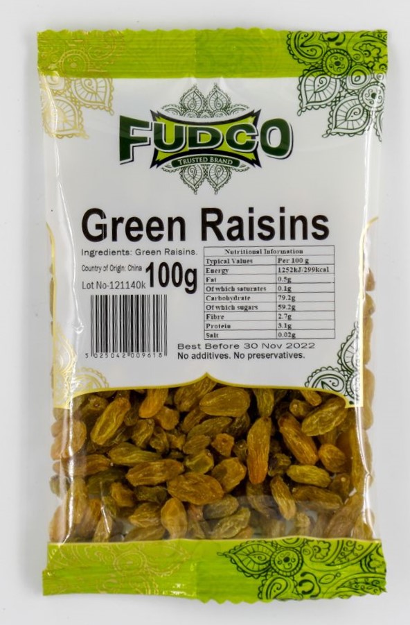 Picture of Fudco Green Raisins 100g