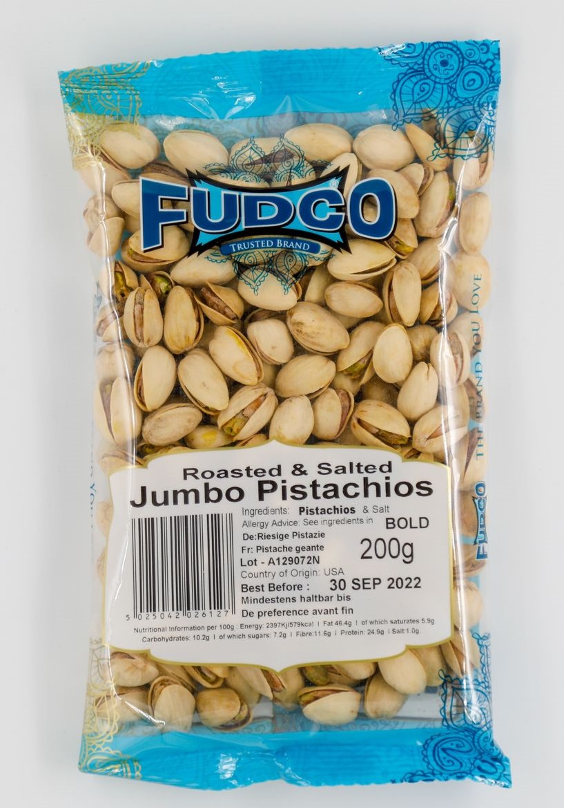 Picture of Fudco Roasted & Salted Jumbo Pistachios 200g