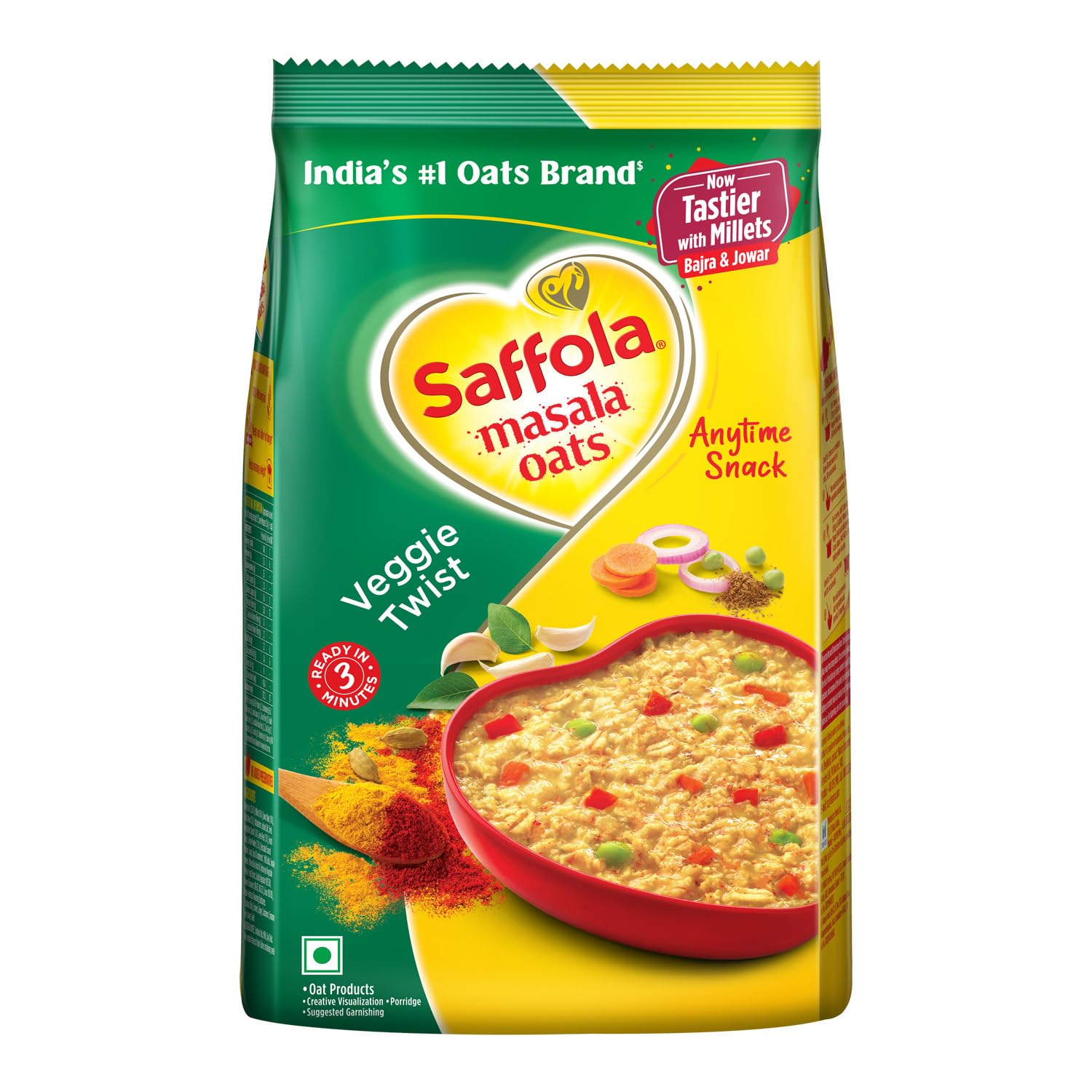 Picture of Saffola Veggies Twist Masala Oats 500g