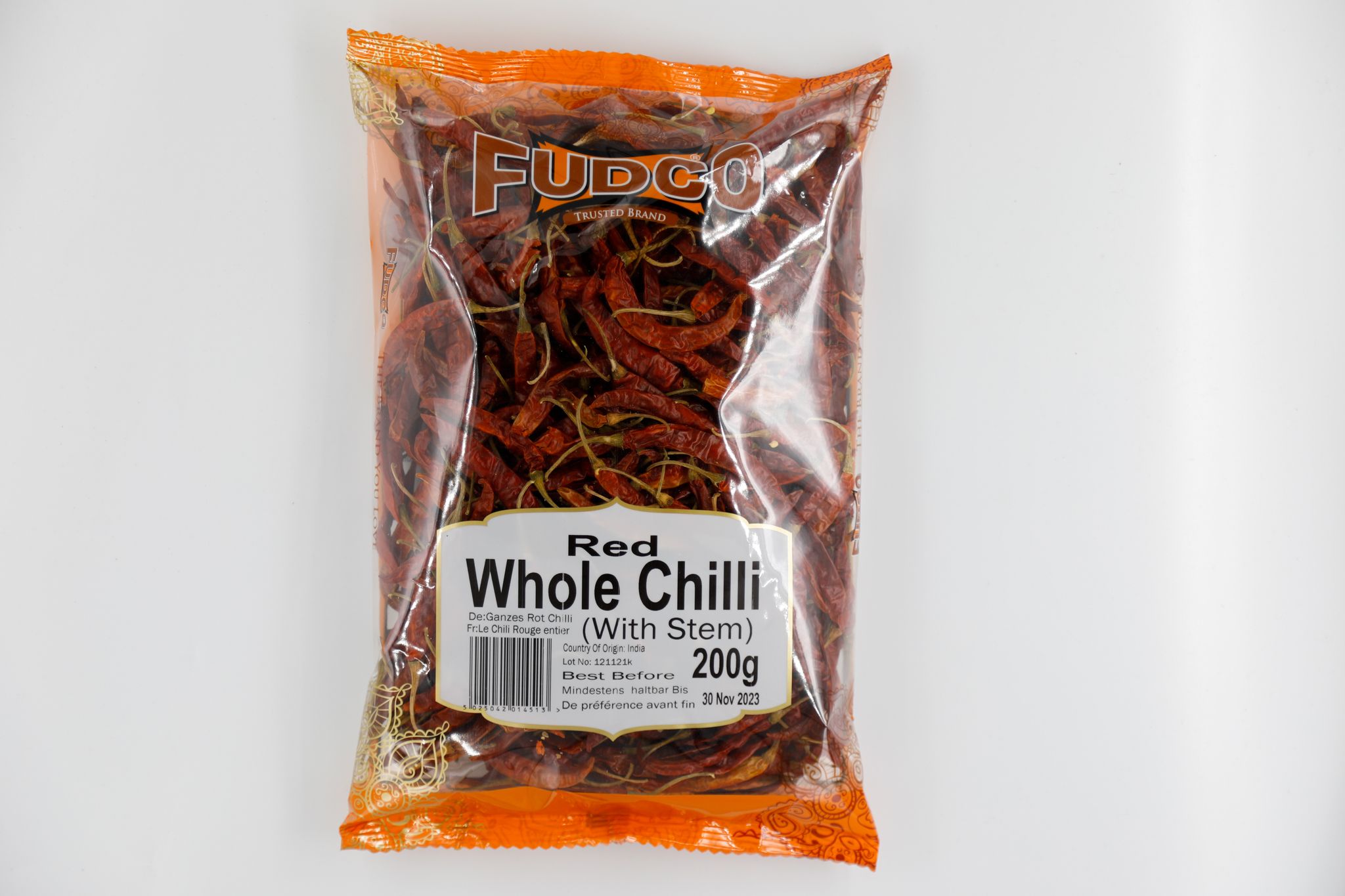 Picture of Fudco Whole Red Chilli 200g